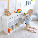 NaturalCozy Storage Cubes 11 Inch Cotton Rope Woven Baskets for Organizing, 3-Pack | Cube Storage Bin | Square Storage Baskets for Shelves Organizer, Classroom, Kids Toy Bins, Closet, Baby Nursery by TinyTreasures Baby Boutique