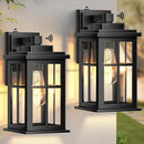 Dusk to Dawn Outdoor Lights for House, 2 Pack Outdoor Light Fixture, Black Exterior Lighting Fixtures, Dusk to Dawn Outdoor Lighting for House, Porch, Garage, Doorway, Anti-Rust, Waterproof by GreenHaven Gardens