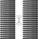 Beuta Landscape Edging | Garden Edging Border | Faux Stone Bricks for Lawn edging, Flower beds, Pathways & Yard Edging– 40 Packs | Each Section Has 6 Bricks 48"L x 4"W x 2.25"H | 120 Spikes |Charcoal by GreenHaven Gardens