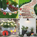Weilim Paint Your Own Stepping Stones 5-Pack for Kids, Boys & Girls Ages 3-12, Butterfly, Turtle, Flower, Tree & Ladybug DIY Outdoor Garden Art & Craft Ceramic Painting Set by TinyTreasures Baby Boutique