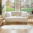AMTOVO Faux Sheepskin Rug, White Ultra Soft Fluffy Shag Area Rug, 2 x 6 ft Faux Fur Rug for Bedroom Sofa Throw Cushion Room Decor, Sheepskin by CozyNest Decor