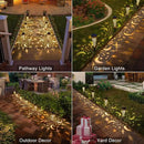 Go2garden Solar Lights Outdoor Decorative Stake Lights Waterproof with Moon Star for Patio, Pathway, Backyard, Outside Decorations, Lawn Ornaments,Garden Gifts (Copper, 6pack) by GreenHaven Gardens