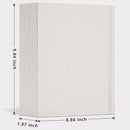 Vienrose Linen 3-Ring Photo Album Holds 190 Photos, 160 4x6 Photos and 30 6x8 Pictures, Picture Album with Multiple Size Pockets, Memory Book for Family Wedding Anniversary Baby, Beige by TinyTreasures Baby Boutique
