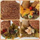 winemana 2 Pack Mushroom Fall Decor - Handmade Woven Mushrooms Figurines, Rustic Farmhouse Table Centerpieces for Thanksgiving, Autumn Home, Shelf & Kitchen Decor by CozyNest Decor