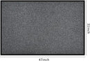 fani Heavy Duty Large Outdoor Indoor Entrance Doormat Waterproof Low Profile Entrance Rug Front Door Mat Patio Anti-Skid Rubber Back, 31x47 inch (Light Grey) by GreenHaven Gardens