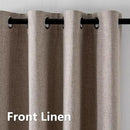 Linen Curtains 90 Inch Length 2 Panels Set, 100% Blackout Curtains Textured Thermal Insulated, Grommet Light Blocking Drapes for Living Room Bedroom Luxury Decor(52W × 90L inch, Linen) by CozyNest Decor