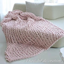 Maetoow Chenille Chunky Knit Blanket Throw （40×50 Inch）, Handmade Warm & Cozy Blanket Couch, Bed, Home Decor, Soft Breathable Fleece Banket, Christmas Thick and Giant Yarn Throws, Light Pink by CozyNest Decor