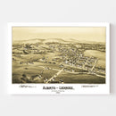 Vintage Map of Alburtis, Pennsylvania 1893