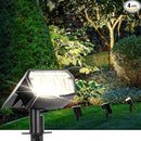 Solar Spot Lights Outdoor 63 LED 3 Lighting,Waterproof IP65 Modes Spotlights for Outside House Yard Garden Landscape Lights 4 Pack (Natural Lihgt) by GreenHaven Gardens