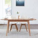 Round Corner Diagonal Leg Telescopic Table For 6 - 8 People To Meet Dining Table by Unique Piece Furniture