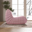 Bean Bag Chair, Fireside Chair Bean Bag Sofa Large Bean Bag Chair for Adults, Bean Bag Chairs for Teens with High Density Comfortable Foam, Memory Foam Bean Bag for Living Room, Bedroom (Pink) by CozyNest Decor