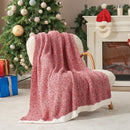 Snuggle Sac Red Throw Blanket for Couch, Super Soft Warm Christmas Red Blankets Cozy Knit Fuzzy Plush Lightweight Throws for Sofa, Bed, Camping, Heather Red, 50x60 inches by TinyTreasures Baby Boutique
