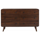 Robyn 6-drawer Bedroom Dresser Dark Walnut