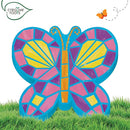 Creative Roots Mosaic Butterfly Stepping Stone Kit, Includes 7-Inch Ceramic Stepping Stone & 6 Vibrant Paints, Paint Your Own Stepping Stone, DIY Stepping Stone for Kids Ages 8+ White by TinyTreasures Baby Boutique
