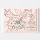 Vintage Map of the Battle of Malo-Jaroslawitz, 1812