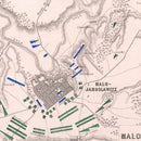 Vintage Map of the Battle of Malo-Jaroslawitz, 1812