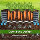 17" Tall Raised Garden Beds Outdoor - Galvanized Aluminum-Magnesium Stainless Steel Durable Metal Planter Box for Growing Plants, Vegetables, Flowers, Fruits (Deep Grey) by GreenHaven Gardens