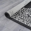 CAMILSON Indoor Outdoor Rug, 10x14 Medallion Black White Modern Area Rugs for Large Indoor and Outdoor Patios, Kitchen and Hallway Mats, Washable Porch Deck Outside Carpet (Medallion Black, 10 x 14) by GreenHaven Gardens