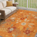 GENIMO Indoor Outdoor Area Rug 5' X 7' Waterproof, Washable Door Mat Non Shedding, Easy Cleaning Floral Outdoor Carpet for Patio, Entryway, Porch, Bathroom, Living Room, Bedroom, Backyard by GreenHaven Gardens