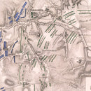 Vintage Map of the Battle of Borodino, 1812