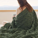 Bedsure Cable Knit Throw Blanket for Couch Bed - Breathable Chenille Chunky Knit Throw Blanket for Decorative Gift, GentleSoft Cozy and Warm for Winter and All Seasons, Green, 50x60 Inches by CozyNest Decor
