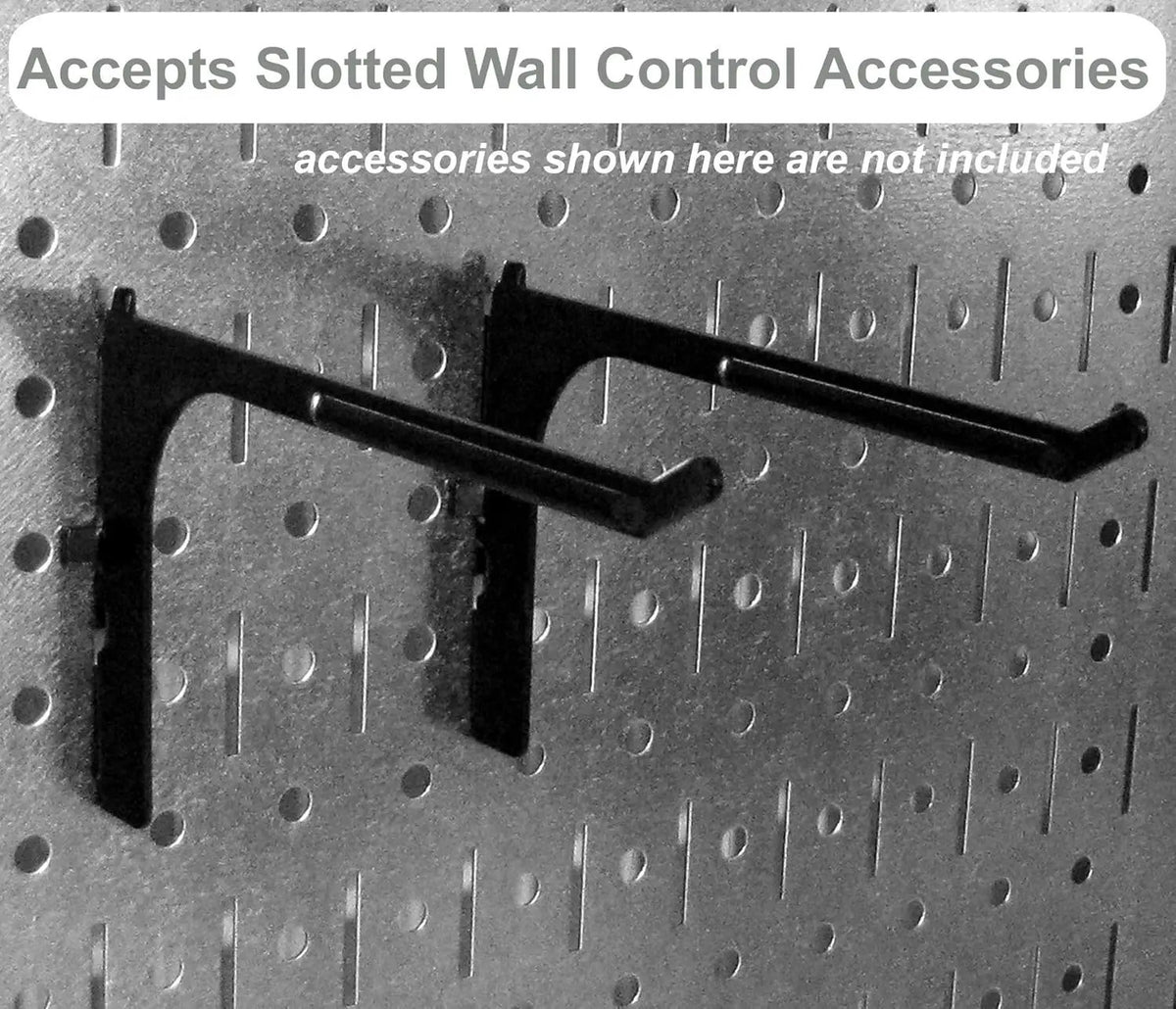 Wall Control 30WRK400GVR 4-Feet Metal Pegboard Standard Tool Storage Kit with Galvanized Toolboard and Red Accessories, photo 3 of 6
