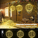 Outdoor Decorations Hanging Ball Lights 2PCS - 12 Inch Connectable Hanging Tree Globe 120 LED Fairy Lights with 8 Lighting Modes,Timing Function Waterproof Indoor Outdoor (Warm White, 2pcs) by GreenHaven Gardens