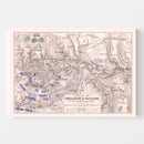 Vintage Map of the Battles of Smolensko & Valtellina, 1812