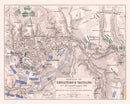 Vintage Map of the Battles of Smolensko & Valtellina, 1812