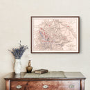 Vintage Map of the Battle of Salamanca, 1812