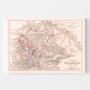 Vintage Map of the Battle of Salamanca, 1812