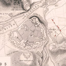 Vintage Map of the Siege of Badajos, 1812