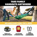 Wise Owl Outfitters Camping Hammock – 500lbs Portable Hammock with Tree Straps - Travel, Backpacking, Hiking, Outdoors Camping Gear - Single or Double by GreenHaven Gardens