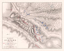 Vintage Map of the Battle of Albuera, 1811
