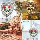 KY&BOSAM Heart Suncatcher-Stained Glass Panles I Love You Mom Sun catchers Hangings for Windows Wind Chime Ornament Mom Gifts - Gifts for Mother`s Day Valentine`s Day Birthday Christmas by GreenHaven Gardens