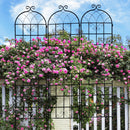Metal Garden Rustproof Trellis For Climbing Plants Outdoor Flower Support by Unique Piece Furniture