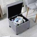 Adeco Storage Ottoman by CozyNest Decor