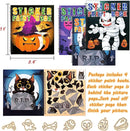 90shine 4PCS Halloween Crafts for Kids Ages 4-8 Sticker Books Gift Party Favors Create 40 Pictures by TinyTreasures Baby Boutique