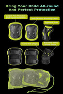 XJD Kids Bike Helmet,Multi-Sport Protective Gear Set for 3-5-8-14 Years Boys Girls with Knee and Elbow Pads Wrist Guards fit Roller Skates,Cycling,Skateboarding,Skating Scooter by TinyTreasures Baby Boutique