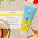 Aloe Up Kids Sport Sunscreen Lotion SPF 50 - Broad Spectrum Sheer Face and Body Sunscreen Protector for Sensitive Skin - With Aloe Vera Gel - Dries Fast - Reef Safe - Fragrance-Free - 6 Oz by TinyTreasures Baby Boutique