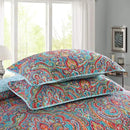 NEWLAKE Quilted Cotton Bed Pillowcases,European Gorgeous Floral Pattern, 2 Pieces, 20x36 Inch by CozyNest Decor