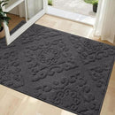 COSY HOMEER-Door-Mat-Non-Slip-Entryway-Rug 32”x48” Absorbent Welcome Mats Washable Dirt Trapper Door Mat Entrance Floor Mats for Front Back Doormats and Wet Shoes,Dark Grey by CozyNest Decor