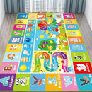 Kids Rug for Playroom, Kids Baby Playmat with Alphabet, Month, Weather, Week and Shapes ABC Educational Rug, Play Mat Carpet for Bedroom Classroom (110.2X78.7 INCH, Ferris Wheel) by TinyTreasures Baby Boutique