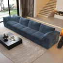 157.5" 4-Seater Cloud Sofa,Modular Sectional Couch,Modern Deep Seat Upholstered Couches with Plush Corduroy Fabric for Living Room Furniture,Bedroom and Apartment,No Assembly Required,Blue by CozyNest Decor