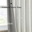 RAIN CITY 2 PCs Extra Wide Linen Blackout Curtains 108 Inches Long,Back Tab Pleaetd Drapes with Hooks Track System Curtain Panels for Large Windows Patio Sliding Door Living Room 70 x 108 by CozyNest Decor