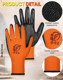 Nuogo 48 Pairs Gardening Gloves for Men Women Rubber Coated Safety Work Gloves Bulk for Gardening Construction Work by GreenHaven Gardens