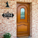 House Address Plaques Metal Address Sign Outside House Number Mailbox Number Sign for House Home Hotel Office Garden Decorative Wall Plaque(13.8 inch,Delicate Style) by GreenHaven Gardens