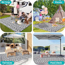 HEBE Outdoor Rug Waterproof 6x9, Plastic Straw Rug Camping Rug, Reversible Outdoor Patio Rugs RV Mat Clearance, Indoor Outside Floor Carpet for Porch,Deck,Camper,Balcony,Backyard by GreenHaven Gardens