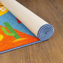 KC Cubs 3x5 USA United States Map Toy Car Road Rug – Educational Play Mat Carpet for Kids, Toddlers, Nursery, Classroom, Playroom, Baby Daycare by TinyTreasures Baby Boutique