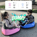 12V Kids Bumper Car, Electric Baby Bumper Car for Toddlers with Remote Control, 3 Speeds - Light Pink by TinyTreasures Baby Boutique
